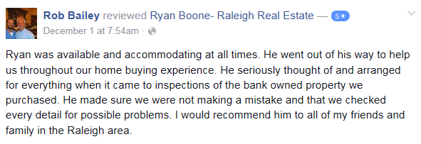 Review Ryan Boone Real Estate Raleigh