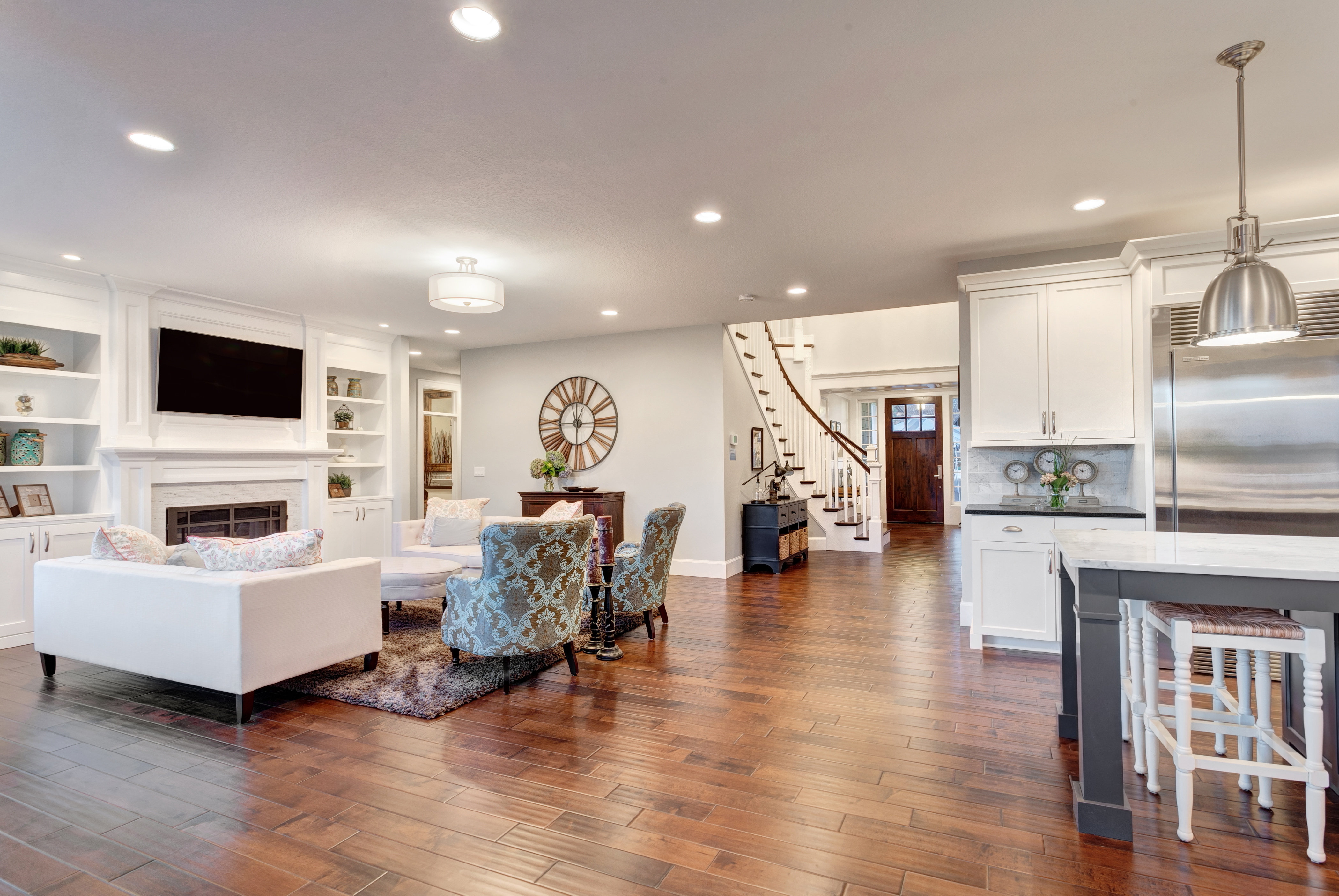 luxury living room in new home