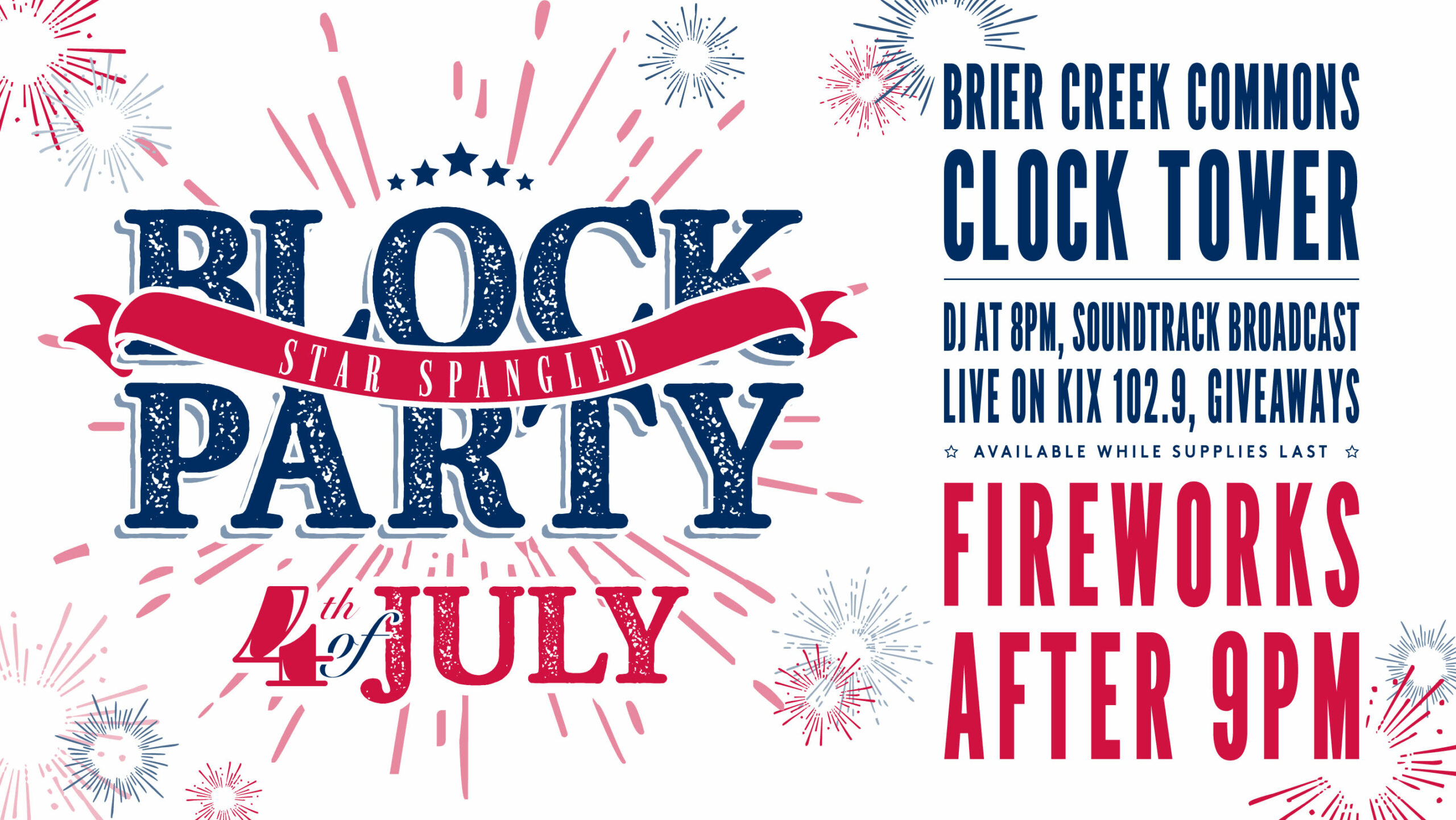 Briar Creek Commons July 4 Block Party in Raleigh NC