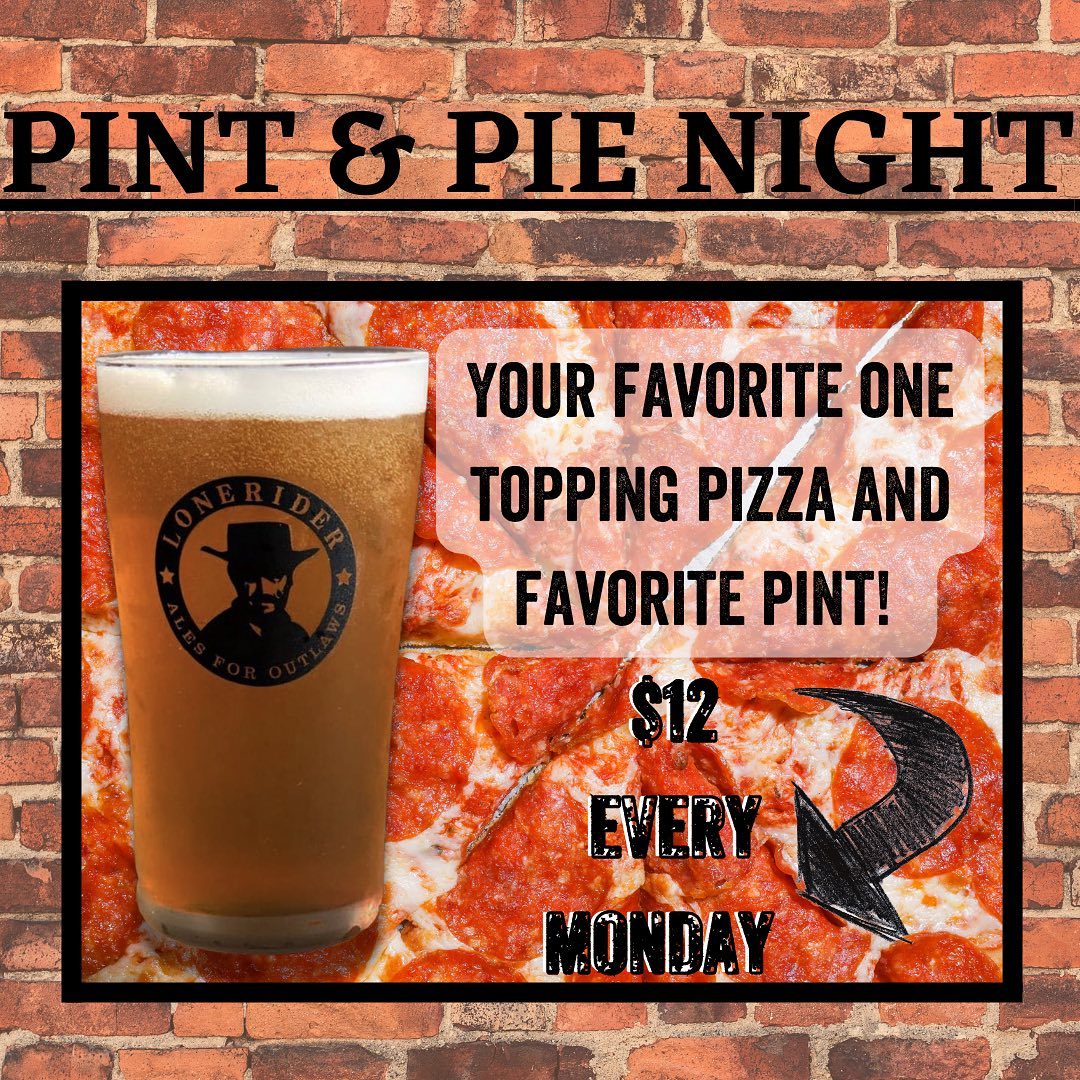 Pint and Pie Night at Lonerider 