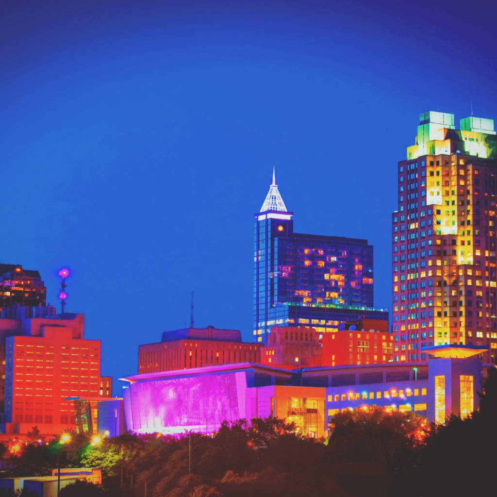 Downtown Raleigh City Skyline 