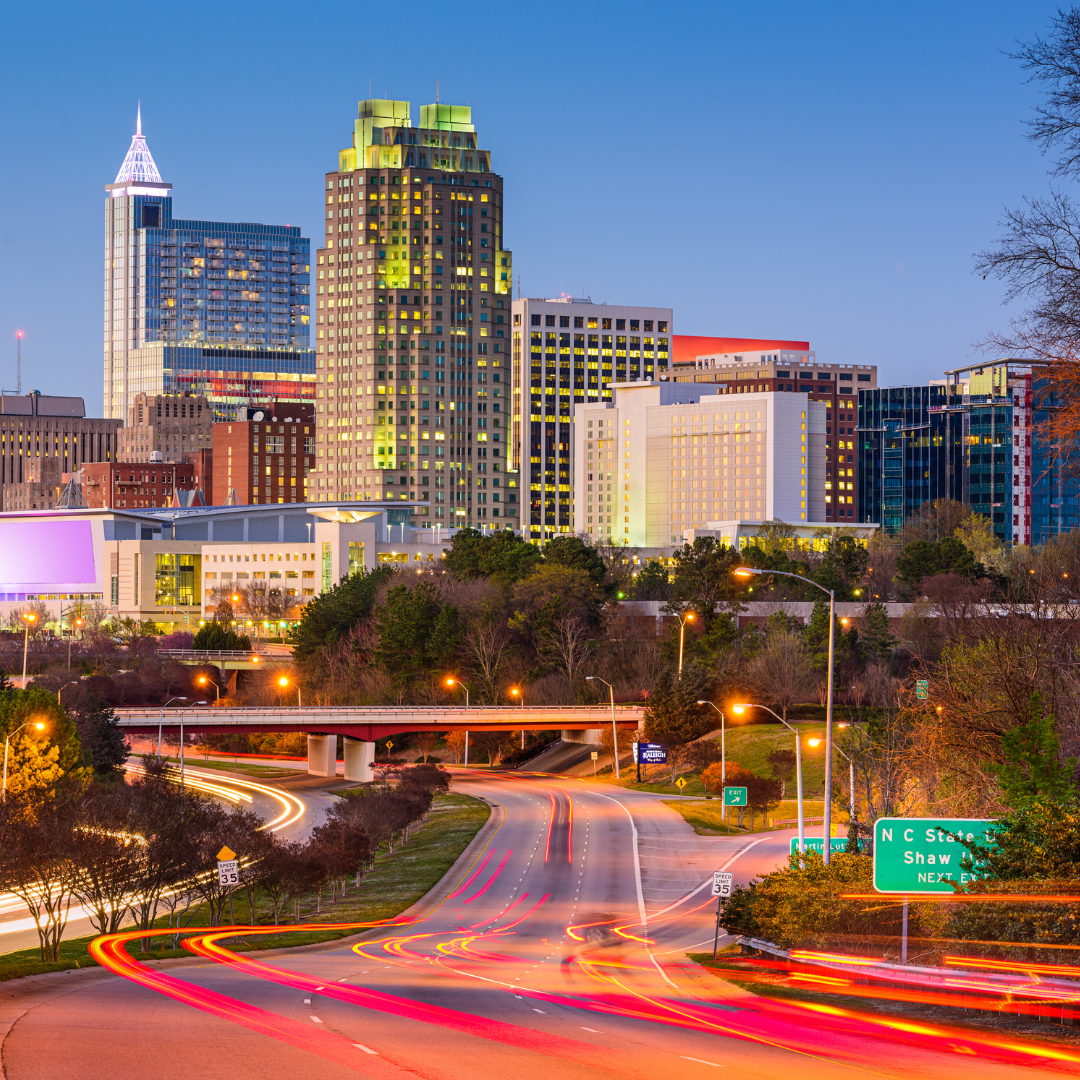 Raleigh Skyline Canva